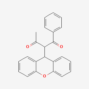 molecular formula C23H18O3 B5208763 1-phenyl-2-(9H-xanthen-9-yl)-1,3-butanedione 