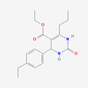 molecular formula C18H24N2O3 B5208811 ethyl 4-(4-ethylphenyl)-2-oxo-6-propyl-1,2,3,4-tetrahydro-5-pyrimidinecarboxylate 