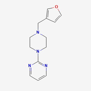 molecular formula C13H16N4O B5208824 2-[4-(3-furylmethyl)-1-piperazinyl]pyrimidine 