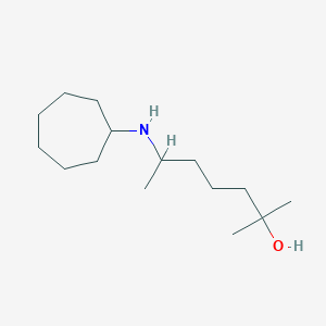6-(cycloheptylamino)-2-methyl-2-heptanol