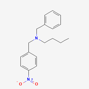 molecular formula C18H22N2O2 B5208852 N-benzyl-N-(4-nitrobenzyl)-1-butanamine CAS No. 177971-49-2