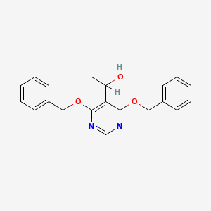 molecular formula C20H20N2O3 B5208859 1-[4,6-bis(benzyloxy)-5-pyrimidinyl]ethanol 