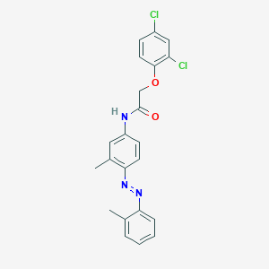 molecular formula C22H19Cl2N3O2 B5208865 2-(2,4-dichlorophenoxy)-N-{3-methyl-4-[(2-methylphenyl)diazenyl]phenyl}acetamide 