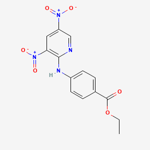 ethyl 4-[(3,5-dinitro-2-pyridinyl)amino]benzoate