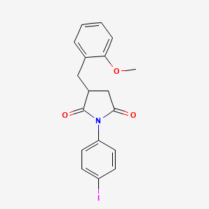 1-(4-iodophenyl)-3-(2-methoxybenzyl)-2,5-pyrrolidinedione