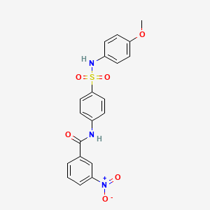 N-(4-{[(4-methoxyphenyl)amino]sulfonyl}phenyl)-3-nitrobenzamide
