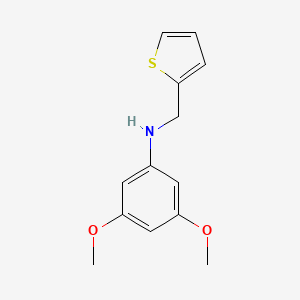molecular formula C13H15NO2S B5208940 (3,5-dimethoxyphenyl)(2-thienylmethyl)amine 