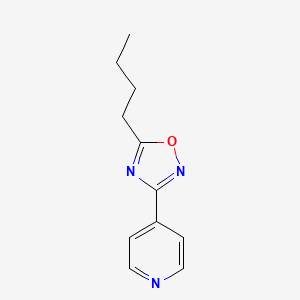molecular formula C11H13N3O B5209007 4-(5-butyl-1,2,4-oxadiazol-3-yl)pyridine 