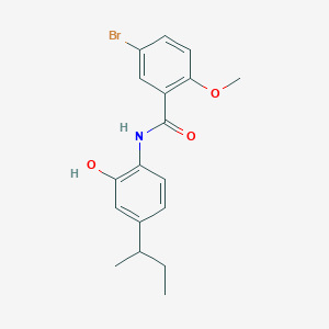 molecular formula C18H20BrNO3 B5209027 5-bromo-N-(4-sec-butyl-2-hydroxyphenyl)-2-methoxybenzamide 