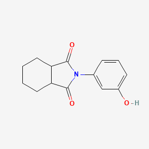 molecular formula C14H15NO3 B5209032 2-(3-hydroxyphenyl)hexahydro-1H-isoindole-1,3(2H)-dione 