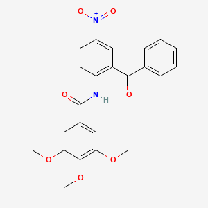molecular formula C23H20N2O7 B5209142 N-(2-benzoyl-4-nitrophenyl)-3,4,5-trimethoxybenzamide 