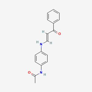 molecular formula C17H16N2O2 B5209175 N-{4-[(3-oxo-3-phenyl-1-propen-1-yl)amino]phenyl}acetamide 