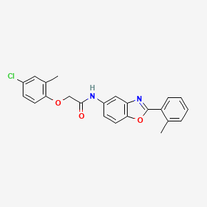 molecular formula C23H19ClN2O3 B5209190 2-(4-chloro-2-methylphenoxy)-N-[2-(2-methylphenyl)-1,3-benzoxazol-5-yl]acetamide 