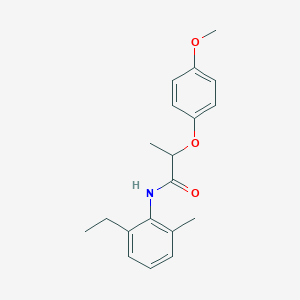 molecular formula C19H23NO3 B5209197 N-(2-ethyl-6-methylphenyl)-2-(4-methoxyphenoxy)propanamide 