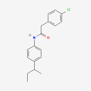 molecular formula C18H20ClNO B5209251 N-(4-sec-butylphenyl)-2-(4-chlorophenyl)acetamide 