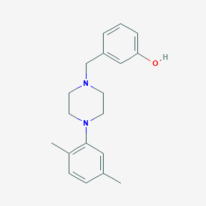 molecular formula C19H24N2O B5209259 3-{[4-(2,5-dimethylphenyl)-1-piperazinyl]methyl}phenol 