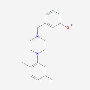 3-{[4-(2,5-dimethylphenyl)-1-piperazinyl]methyl}phenol