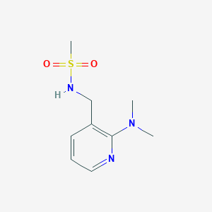 molecular formula C9H15N3O2S B5209272 N-{[2-(dimethylamino)-3-pyridinyl]methyl}methanesulfonamide 
