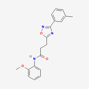 molecular formula C19H19N3O3 B5209319 N-(2-methoxyphenyl)-3-[3-(3-methylphenyl)-1,2,4-oxadiazol-5-yl]propanamide 