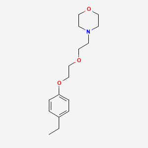 molecular formula C16H25NO3 B5209394 4-{2-[2-(4-ethylphenoxy)ethoxy]ethyl}morpholine 