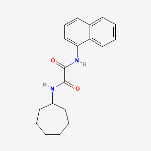 molecular formula C19H22N2O2 B5209424 N-cycloheptyl-N'-1-naphthylethanediamide 