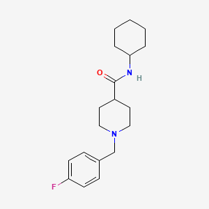 N-cyclohexyl-1-(4-fluorobenzyl)-4-piperidinecarboxamide