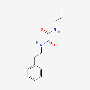 molecular formula C13H18N2O2 B5209455 N-(2-phenylethyl)-N'-propylethanediamide 