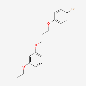 molecular formula C17H19BrO3 B5209463 1-[3-(4-bromophenoxy)propoxy]-3-ethoxybenzene 
