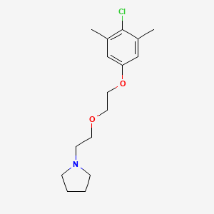 molecular formula C16H24ClNO2 B5209512 1-{2-[2-(4-chloro-3,5-dimethylphenoxy)ethoxy]ethyl}pyrrolidine 