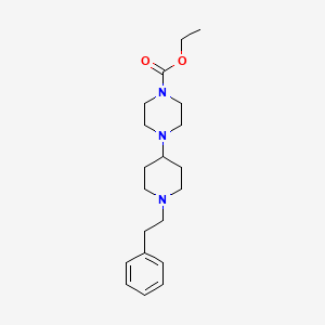 molecular formula C20H31N3O2 B5209616 ethyl 4-[1-(2-phenylethyl)-4-piperidinyl]-1-piperazinecarboxylate 