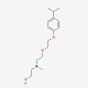 molecular formula C16H27NO3 B5209668 2-[{2-[2-(4-isopropylphenoxy)ethoxy]ethyl}(methyl)amino]ethanol 