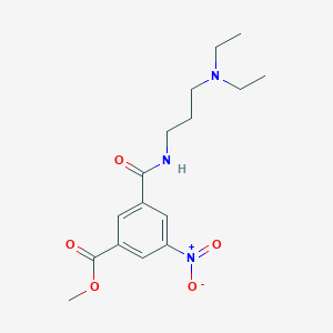 molecular formula C16H23N3O5 B5209748 methyl 3-({[3-(diethylamino)propyl]amino}carbonyl)-5-nitrobenzoate 