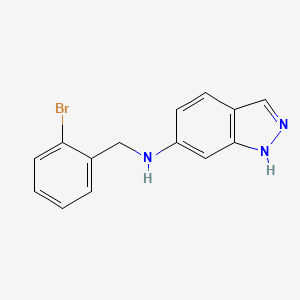molecular formula C14H12BrN3 B5209801 N-(2-bromobenzyl)-1H-indazol-6-amine CAS No. 864419-38-5