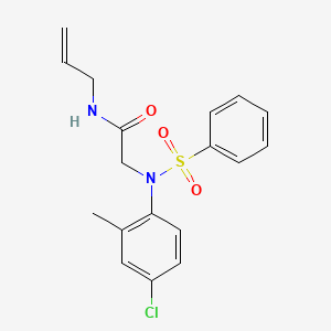 N~1~-allyl-N~2~-(4-chloro-2-methylphenyl)-N~2~-(phenylsulfonyl)glycinamide