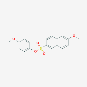 molecular formula C18H16O5S B5209914 4-methoxyphenyl 6-methoxy-2-naphthalenesulfonate 