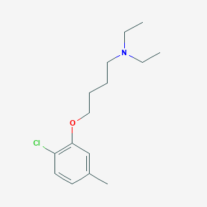 molecular formula C15H24ClNO B5209941 4-(2-chloro-5-methylphenoxy)-N,N-diethyl-1-butanamine 