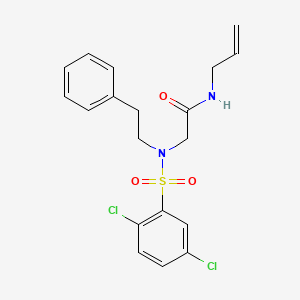 N~1~-allyl-N~2~-[(2,5-dichlorophenyl)sulfonyl]-N~2~-(2-phenylethyl)glycinamide