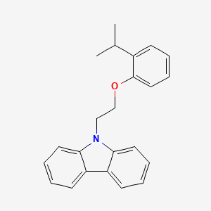 molecular formula C23H23NO B5210056 9-[2-(2-isopropylphenoxy)ethyl]-9H-carbazole 