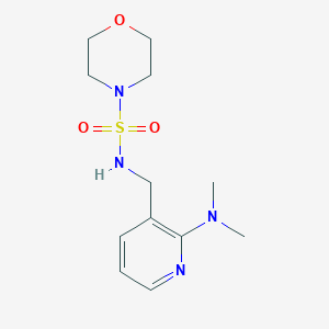 molecular formula C12H20N4O3S B5210058 N-{[2-(dimethylamino)-3-pyridinyl]methyl}-4-morpholinesulfonamide 