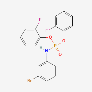molecular formula C18H13BrF2NO3P B5210098 bis(2-fluorophenyl) (3-bromophenyl)amidophosphate 