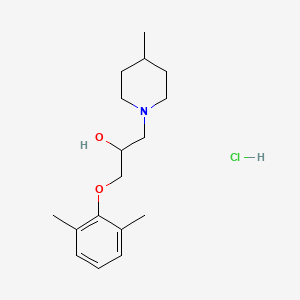 molecular formula C17H28ClNO2 B5210150 1-(2,6-dimethylphenoxy)-3-(4-methyl-1-piperidinyl)-2-propanol hydrochloride 