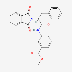 molecular formula C25H20N2O5 B5210151 methyl 3-{[2-(1,3-dioxo-1,3-dihydro-2H-isoindol-2-yl)-3-phenylpropanoyl]amino}benzoate 