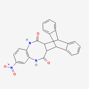 molecular formula C24H17N3O4 B5210160 7-nitro-4,11-diazahexacyclo[12.6.6.0~2,13~.0~5,10~.0~15,20~.0~21,26~]hexacosa-5,7,9,15,17,19,21,23,25-nonaene-3,12-dione 