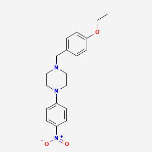molecular formula C19H23N3O3 B5210180 1-(4-ethoxybenzyl)-4-(4-nitrophenyl)piperazine 