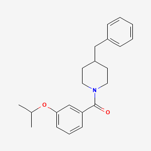 molecular formula C22H27NO2 B5210244 4-benzyl-1-(3-isopropoxybenzoyl)piperidine CAS No. 6131-41-5