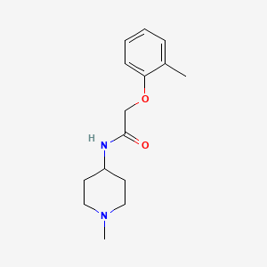 molecular formula C15H22N2O2 B5210279 2-(2-methylphenoxy)-N-(1-methyl-4-piperidinyl)acetamide 