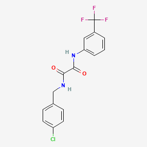molecular formula C16H12ClF3N2O2 B5210331 N-(4-chlorobenzyl)-N'-[3-(trifluoromethyl)phenyl]ethanediamide 