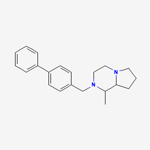 molecular formula C21H26N2 B5210354 2-(4-biphenylylmethyl)-1-methyloctahydropyrrolo[1,2-a]pyrazine 