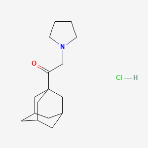 molecular formula C16H26ClNO B5210373 1-(1-Adamantyl)-2-pyrrolidin-1-ylethanone;hydrochloride 