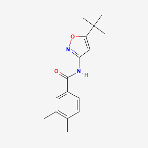 molecular formula C16H20N2O2 B5210414 N-(5-tert-butyl-3-isoxazolyl)-3,4-dimethylbenzamide 